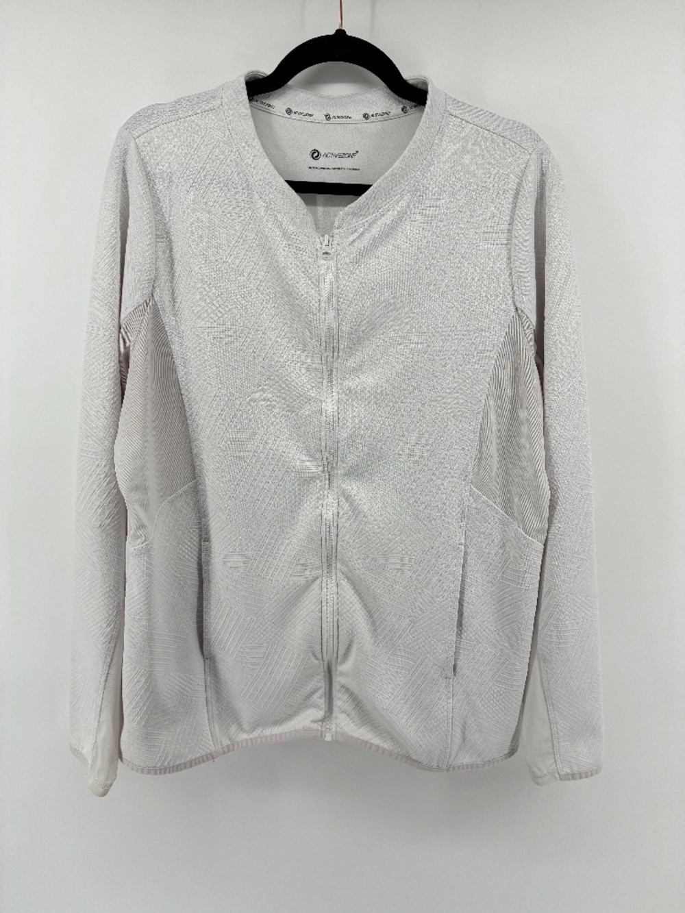 White Athleisure Active Zone Sweater Jacket